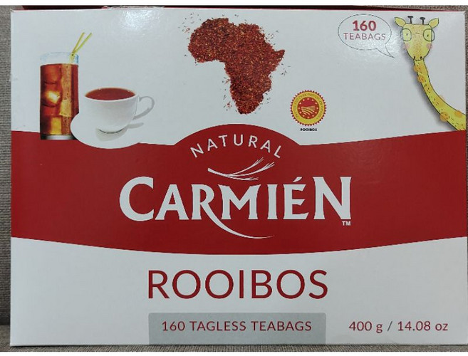 CARMIÉN 天然南非博士茶 160茶包, 1個, 一盒入-特價, 2.5g, 160
