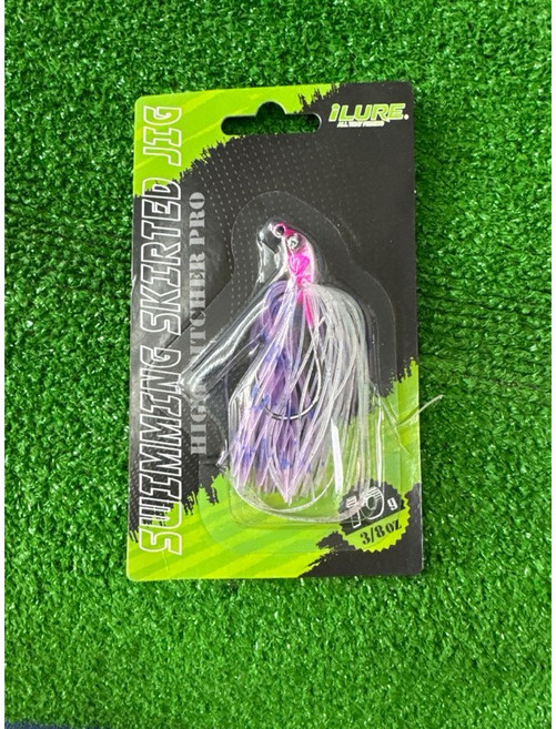 iLURE 複合式旋轉亮片 SPINNER BAIT 路亞 假餌, 1個, 10g紫, 10g