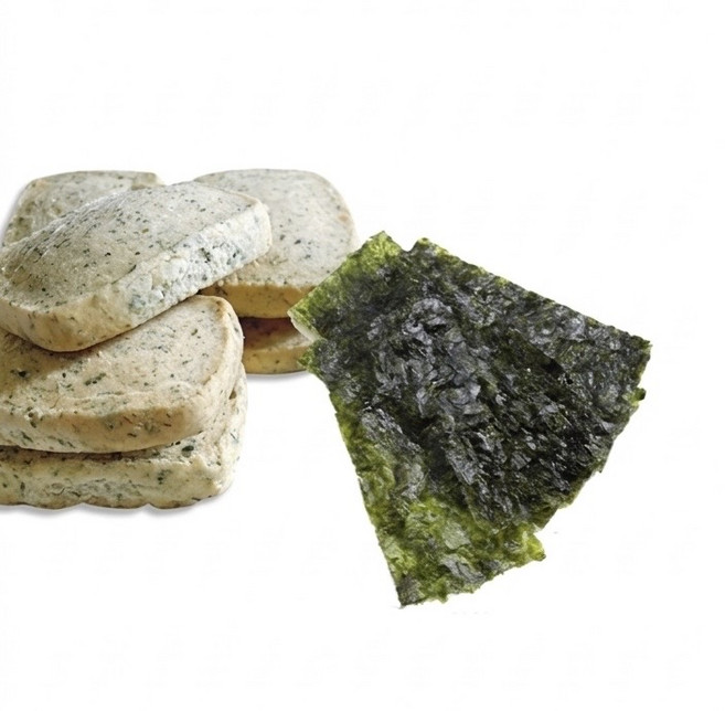 海苔蒟蒻蛋白餅乾 無蔗糖 鹹餅乾 代餐, 1個, 120g
