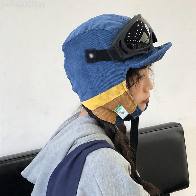 帥氣護目雷鋒帽秋冬季新款護耳保暖韓版ins加厚加棉帽子女
