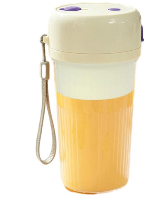 RENZHI 便攜榨汁機帶吸管 小型全自動果汁機 340ML, 紫色, F23