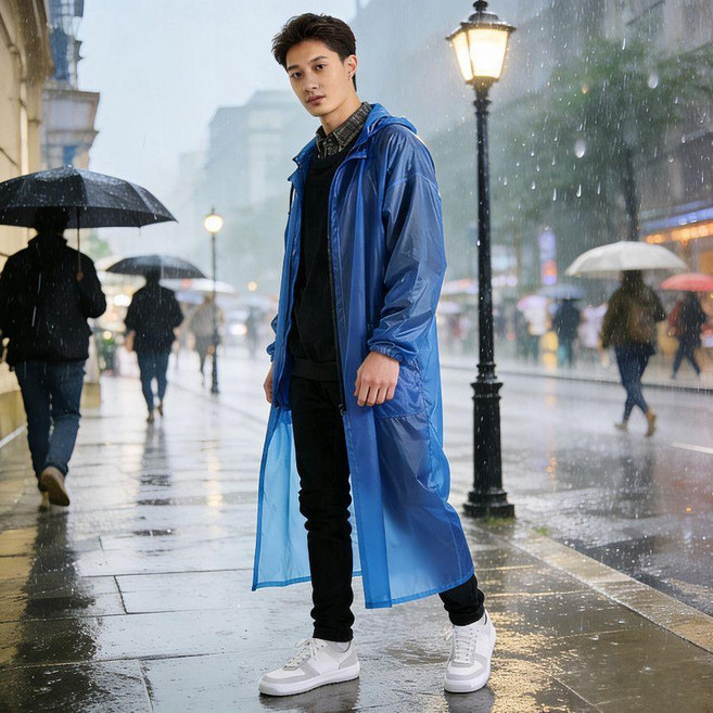 超值 超長加厚長款農用徒步雨披全身連體成人防水防風環衛勞保耐用雨衣 副廠商品