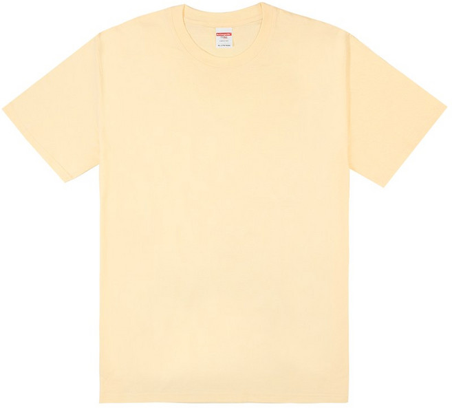 【CY】 AG18000 ARRIVE GUIDE 精梳棉T恤 短袖 全棉 親膚 素面上衣 T shirt 圓領 奶油色, 奶油色 23,6XL