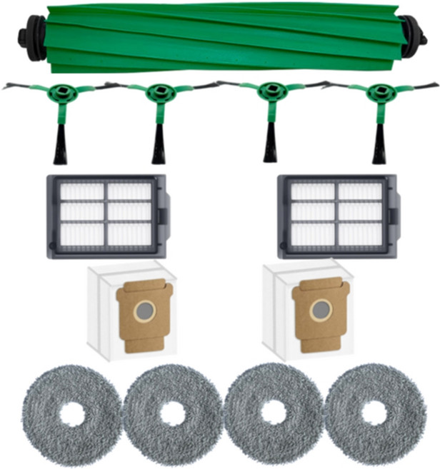 副廠 iROBOT Roomba 耗材套裝 (主刷*1/邊刷*4/濾網*2/塵袋*2/拖布*4), 1套, Roomba405Combo