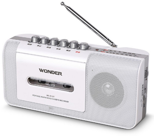WONDER 旺德 手提式收錄音機 WS-R17T 白色, WS-R15T