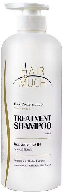 HAIR MUCH 養護髮專用養髮精 無矽靈咖啡因洗髮精 孕婦可用, 1個, 700ml, 700ml
