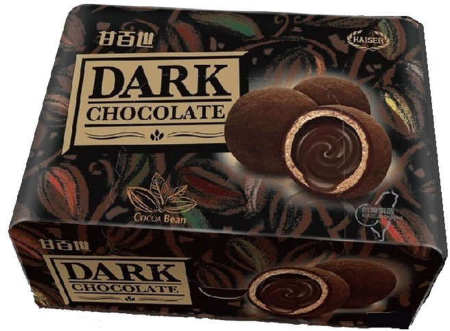 【Hothing】甘百世 Dark Chocolate 榛果醬威化巧克力, 66g, 1個