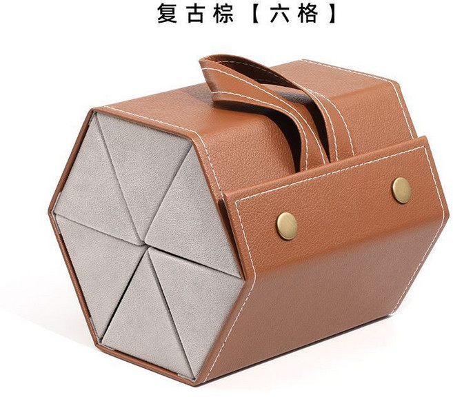 多格眼鏡收納盒,皮質外觀,可折疊便攜
