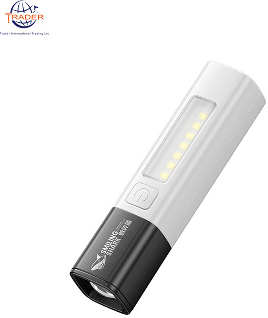 SMILING SHARK微笑鯊高亮度LED多功能手電筒 輕巧便攜, 1個