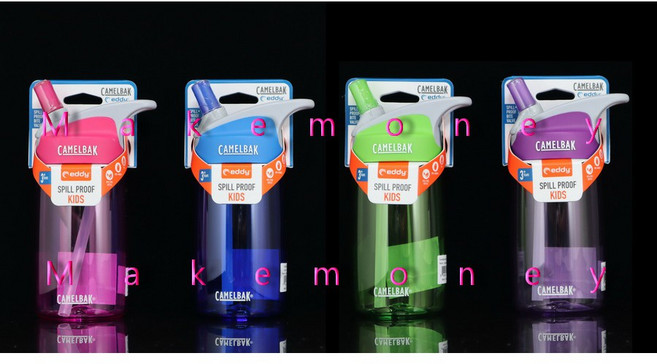 Camelbak eddy 兒童吸管水壺 400ml, 粉色, 1個