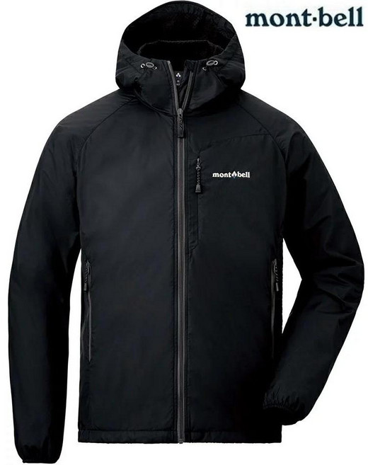 Mont-Bell Light Shell Parka 男款連帽風衣外套 防風撥水彈性 黑