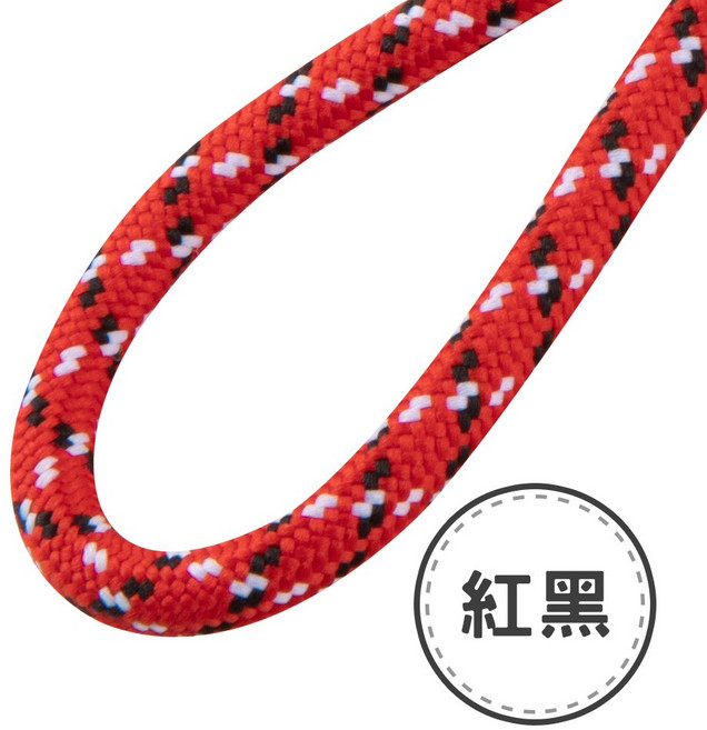 ARZ 多功能編織掛繩 頸掛繩/指環繩, 1個, 頸掛款, 紅黑