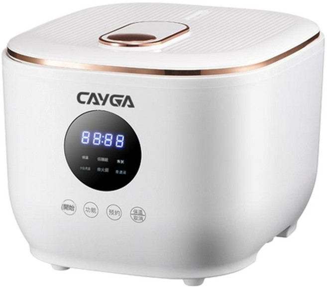 CAYGA 智能電鍋 米湯分離 陶瓷釉, 白色3L陶瓷釉內膽單機