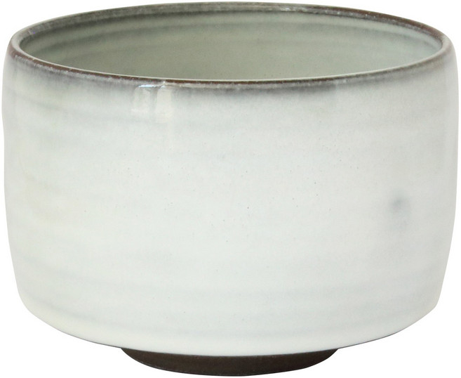 Aika 藍花 Rinzen 半月形抹茶陶瓷碗, 1個, 朝雲