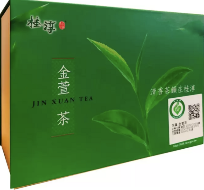 桂淳 金萱茶葉禮盒 (台灣高山茶 奶香金萱 伴手禮), 300g, 2個裝, 1箱