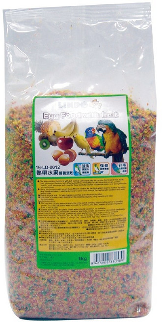 LINDO 鳥飼料 鸚鵡營養補充 換羽期適用, 1kg, 1包