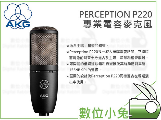 AKG Perception P220 電容式麥克風