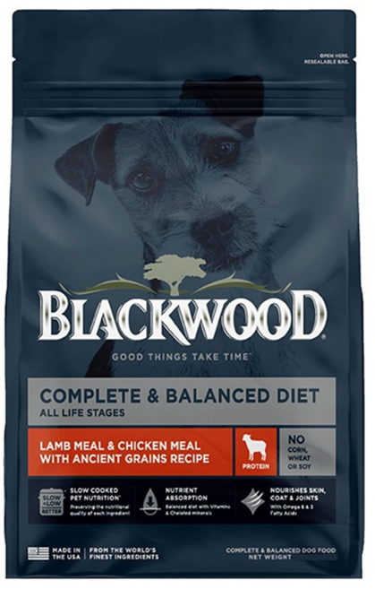 Blackwood 柏萊富 全犬糧 羊肉雞肉佐古代穀物配方 完整均衡營養 各生命階段適用, 羊肉, 10.9kg, 1個