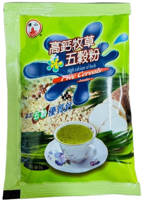 樺山 高鈣牧草五穀粉 (9包以上宅配) - 高鈣、多纖、無添加 健康美味隨身包, 30g
