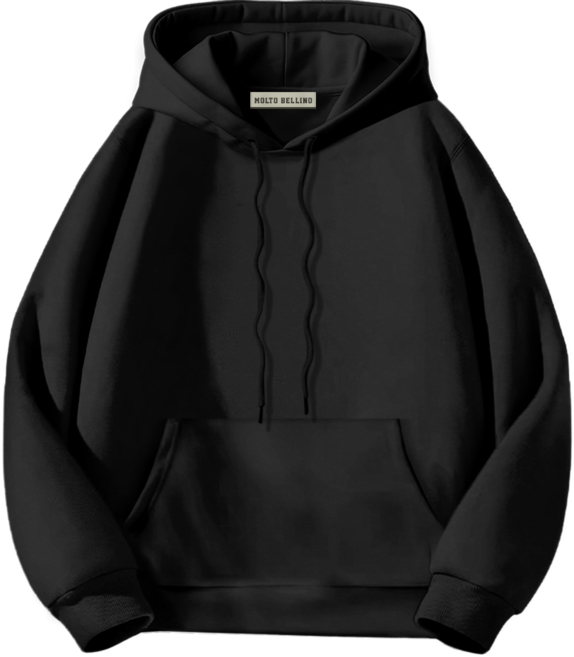 몰토벨리노 WD 무지 오버핏 후드티