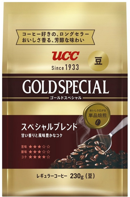 UCC 黃金特選特調常規咖啡原豆, 1個, 230g
