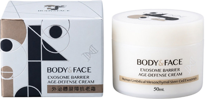 BODY & FACE 外泌體屏障抗老霜 Human Umbilical Mesenchymal Stem Cell Exosomes, 1件, 50mL