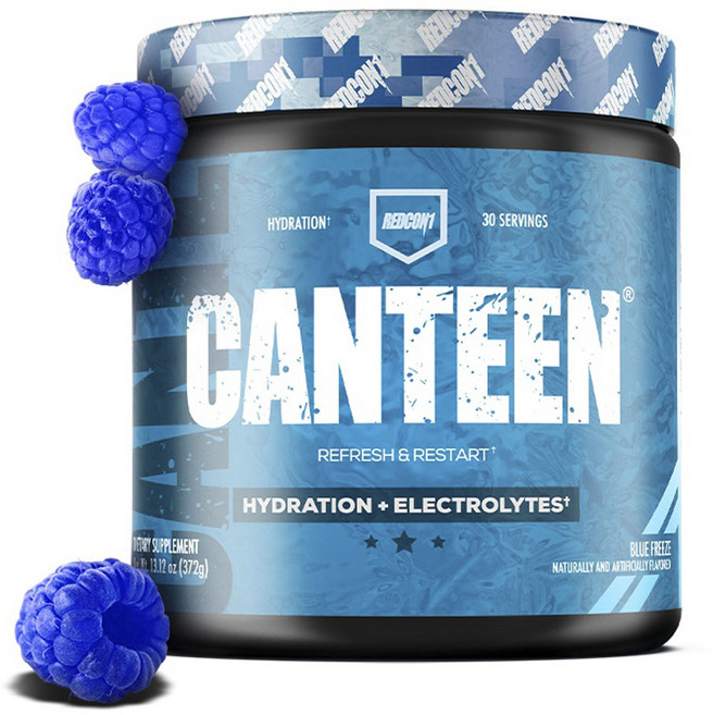 redcon1 Canteen 補水 + 電解質 冰藍口味, 1個, 372g