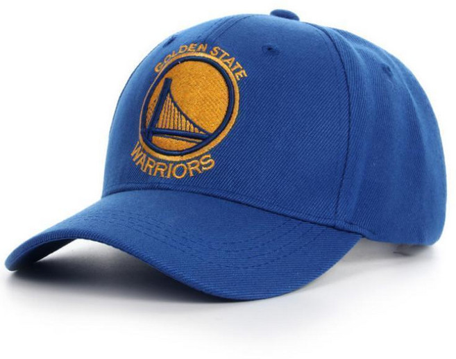 NBA 詹姆斯 經典棒球帽 學生籃球訓練帽子, 1個, 勇士藍色