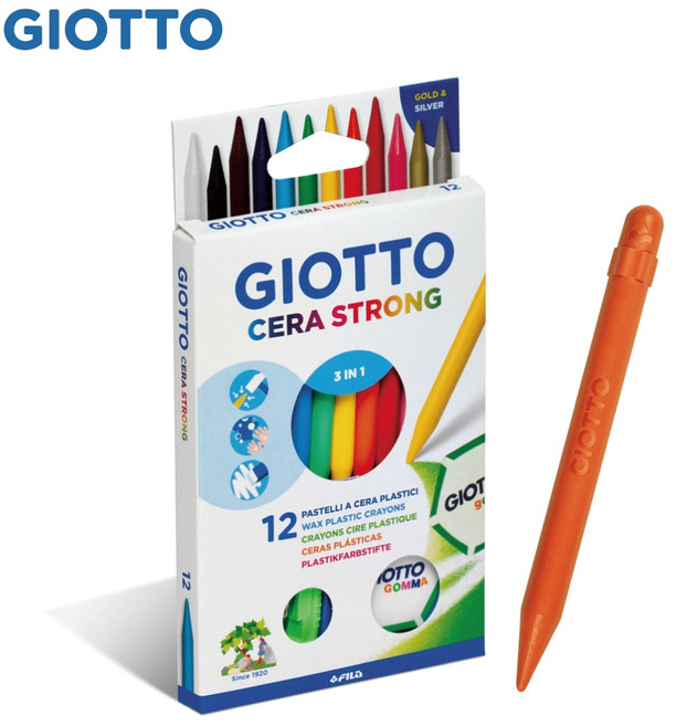 GIOTTO 小巨人可削式蠟筆 12色, 1個