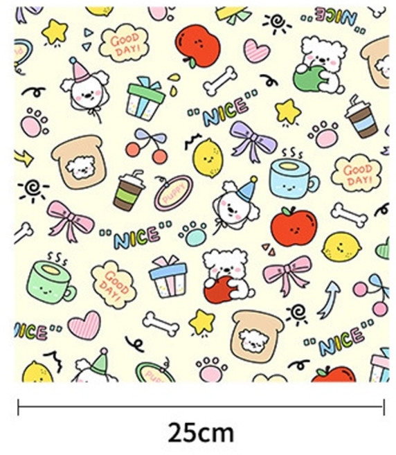 萬用自黏布 收納布, 1個, 塗鴉【25*25cm】