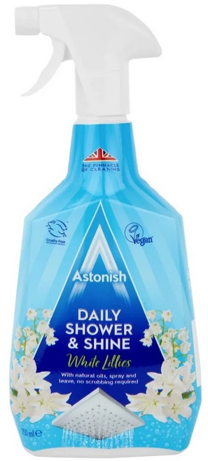 Astonish 英國潔 多用途清潔劑 750ml 廚房 浴廁 玻璃 衣物去污 除油清潔, 1個, 【抑菌除汙浴廁清潔劑】白百合