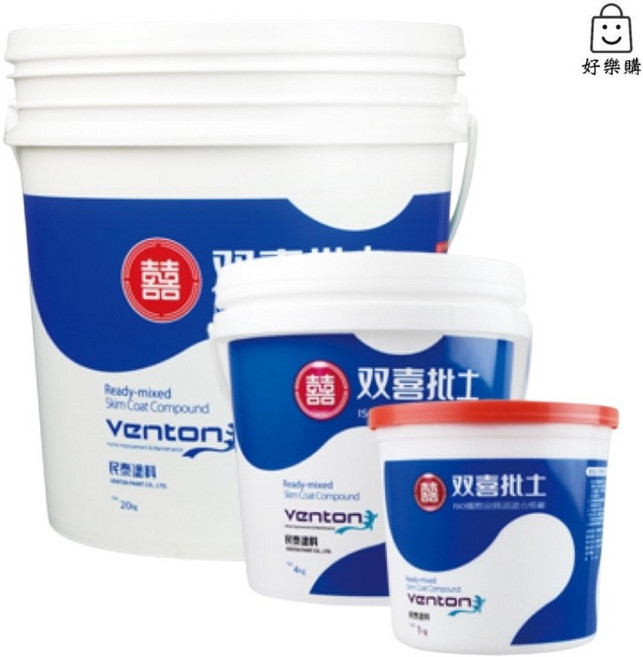 雙喜 補土 批土, 1個, 立裝 1kg