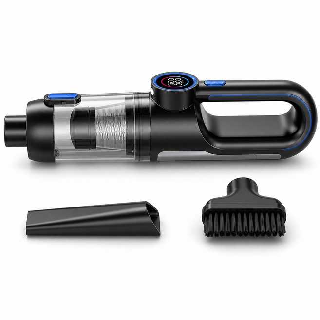 無線手持吸塵器 吹吸兩用 Type-C充電, 無刷18000PA-吹吸一體+寶藍色