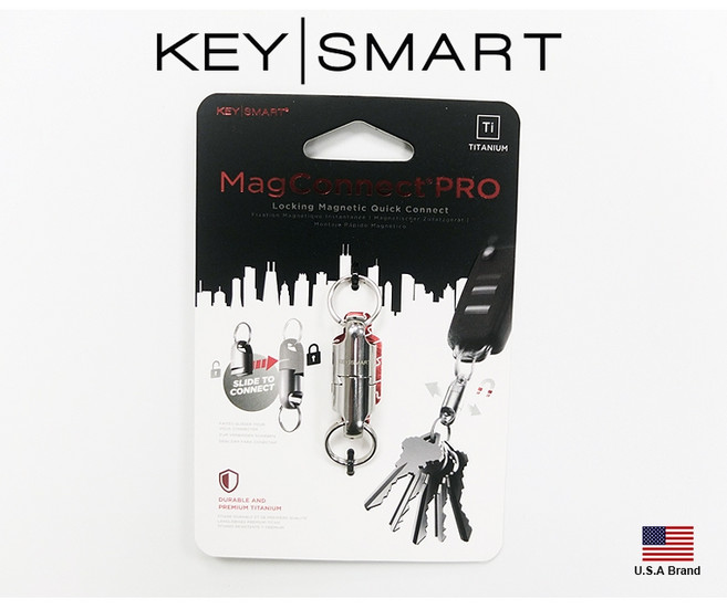 KeySmart MagConnect PRO 鈦合金磁吸鑰匙圈, 1個