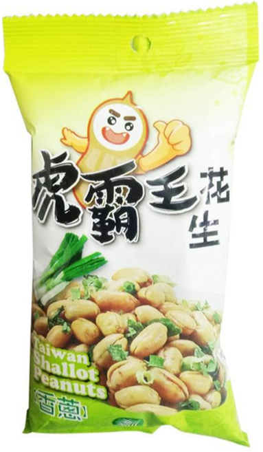 虎尾鎮農會 虎霸王花生(小包香蔥) - 台灣在地花生 香蔥風味, 70g, 1包