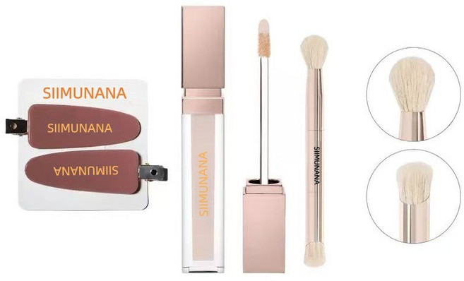 SIIMUNANA 遮瑕膏 遮蓋斑點黑眼圈 不卡粉 修容液 Concealer, 1個, 01, N/A