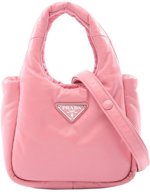 프라다 중고 2013-2026 스몰 소프트 패딩 나파 더블 핸들 사첼 백