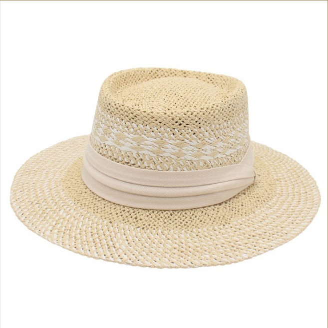 手工編織草帽 夏日度假遮陽 M 56-58cm