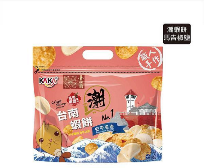 KAKA 台南潮蝦餅 120g 原味, 1個, 馬告椒鹽風味