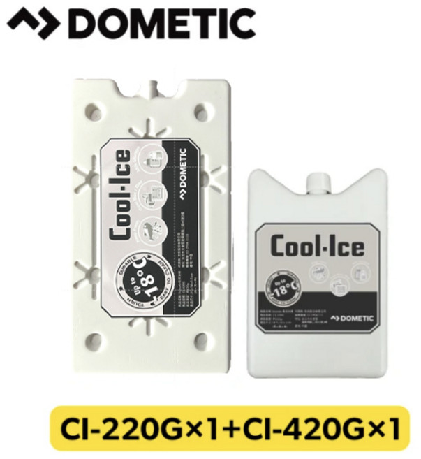 DOMETIC Cool-Ice 長效保冷冰磚 CI-220G CI-420G 組合 無毒高效冷凍 -18°C, 冰磚 (大)*1+(小)*1