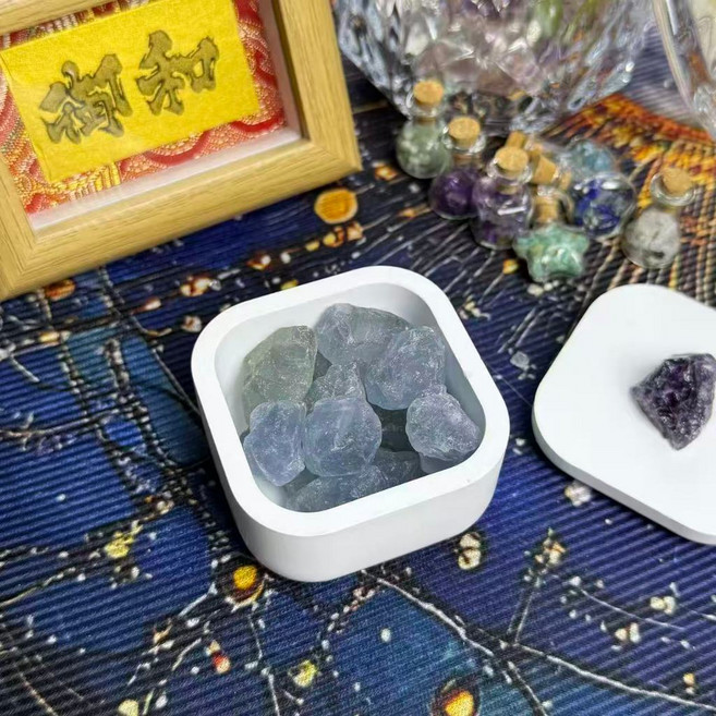 Energy Muse 天然水晶碎石 擺飾, 海藍寶【50g】1-3公分,【7A品質❤️精緻單入包裝】, N/A
