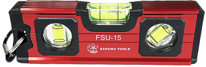 SAKURA TOOLS FSU-15 水平尺, 1個