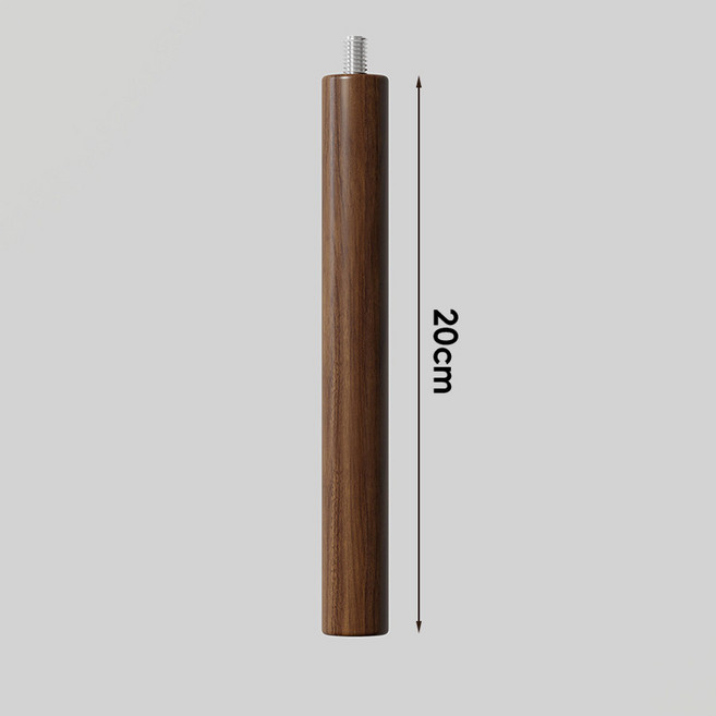 實木電腦顯示器增高架, 胡桃色支撐腿20cm*4實木, 1個