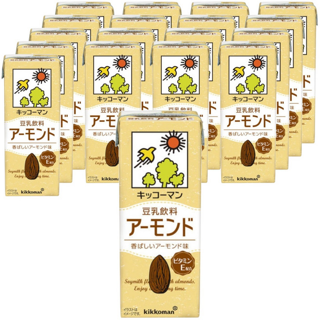 龜甲萬 阿蒙杏仁豆漿 200ml×18入, 18個, 200ml