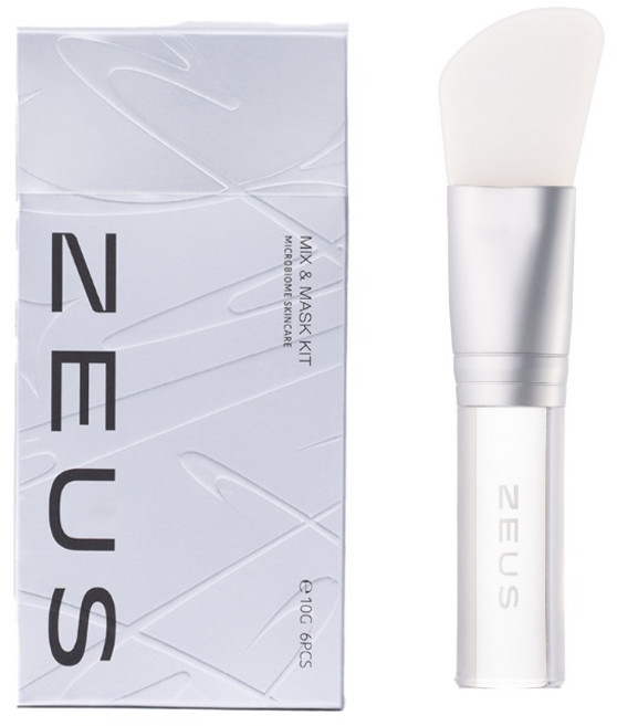 ZEUS宙斯【黑頭粉刺 曬後修護】控油火山泥面膜 B5保濕修護凍膜隨行六入組 旅行出差必備 送面膜刮棒, 1個, 六入旅行組送刮棒