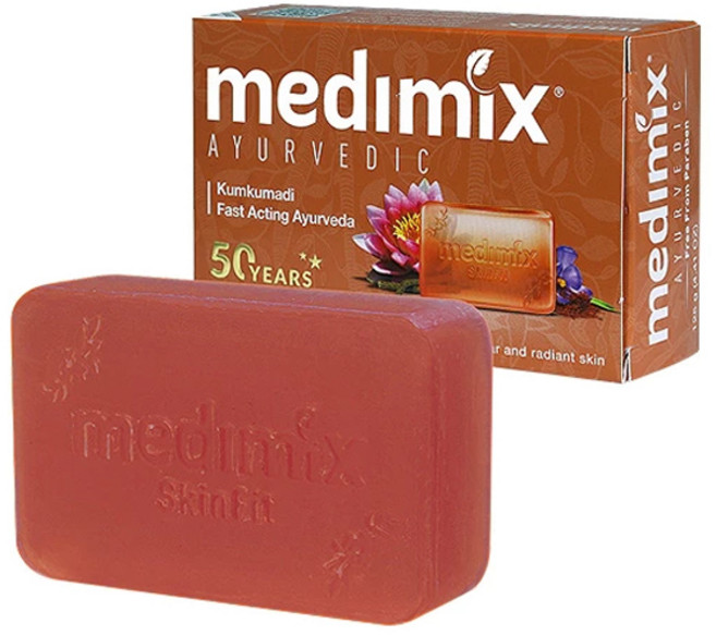 MEDIMIX 印度綠寶石皇室藥草浴皂 125g, 1個, 藏紅花
