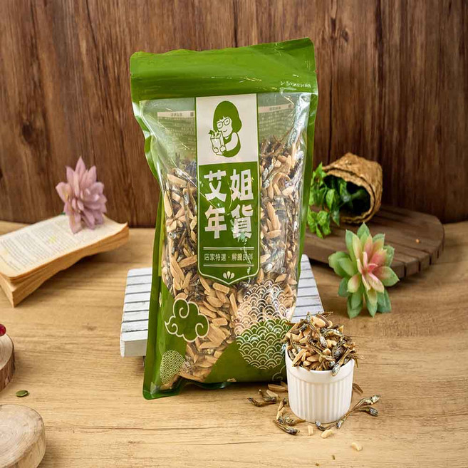 艾姐年貨 杏仁小魚乾 600g/300g, 300g, 1個