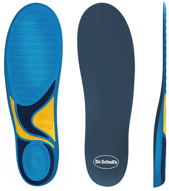 Dr. Scholl's 爽健活力舒適按摩凝膠鞋墊 - 舒適減壓、按摩足底、可裁剪