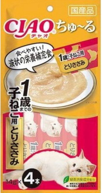 CIAO 啾嚕肉泥 (4入), 1個, 12g, 雞肉