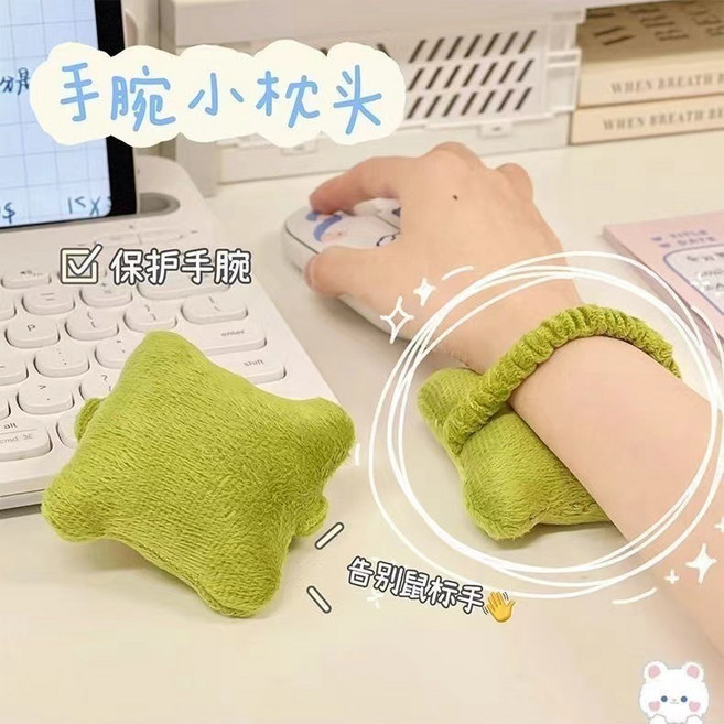 可愛辦公室電腦打字護腕墊 保護手腕, 藍色, 1個